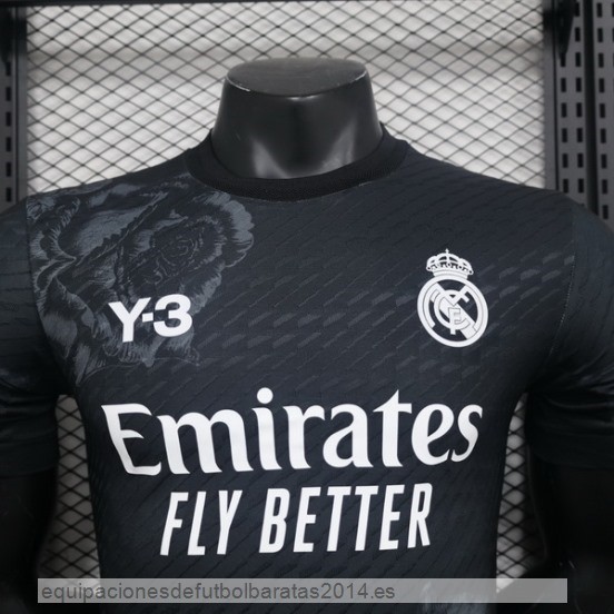 Nuevo Especial Jugadores Camiseta Real Madrid 2024 Negro Baratas